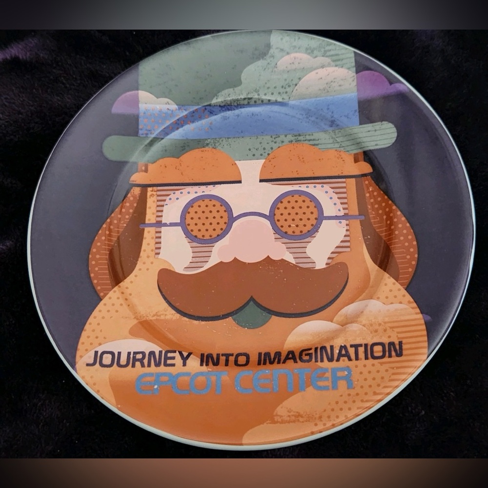 NWT Authentic Disney Parks Logo- Epcot Journey into Imagination 7” Plate